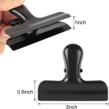 6 Pack Bag Clips, Stainless Steel Chip, Chip Clips Food Clip, Heavy Duty Air Tight Seal Kitchen Clip Snack Food Bag Clamp