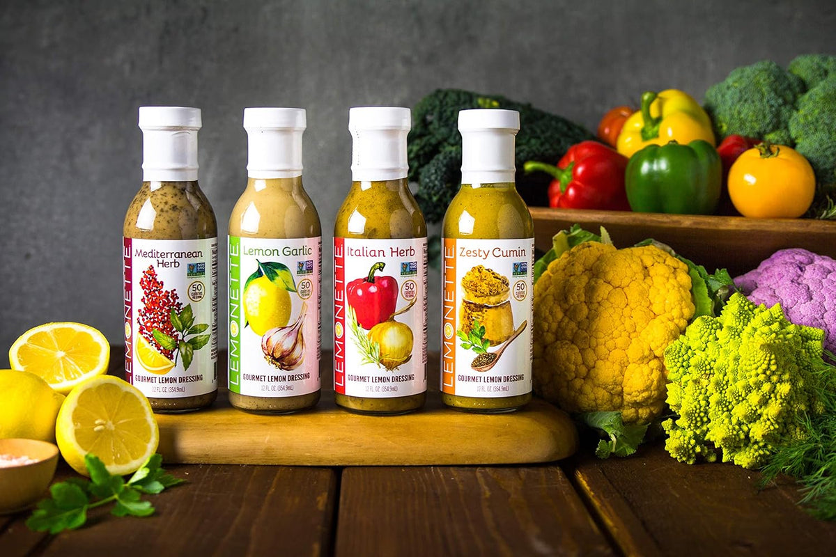 DRESSINGS Salad Dressing & Marinade ITALIAN HERB 3-PACK: Non-GMO Certified, Vinegar-Free, Sugar Free, Low Cal, Low Fat, Gluten Free, Soy Free, Dairy Free, Vegan, Canola Free, Keto