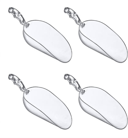 Elsa - 5-Ounce Plastic Ice Scoops (Set of 4), Plastic Utility Scoops, BPA-Free, Food-Grade, Shatter-Proof, Good for Kitchen and Restaurant, Perfect for Home and Commercial Use