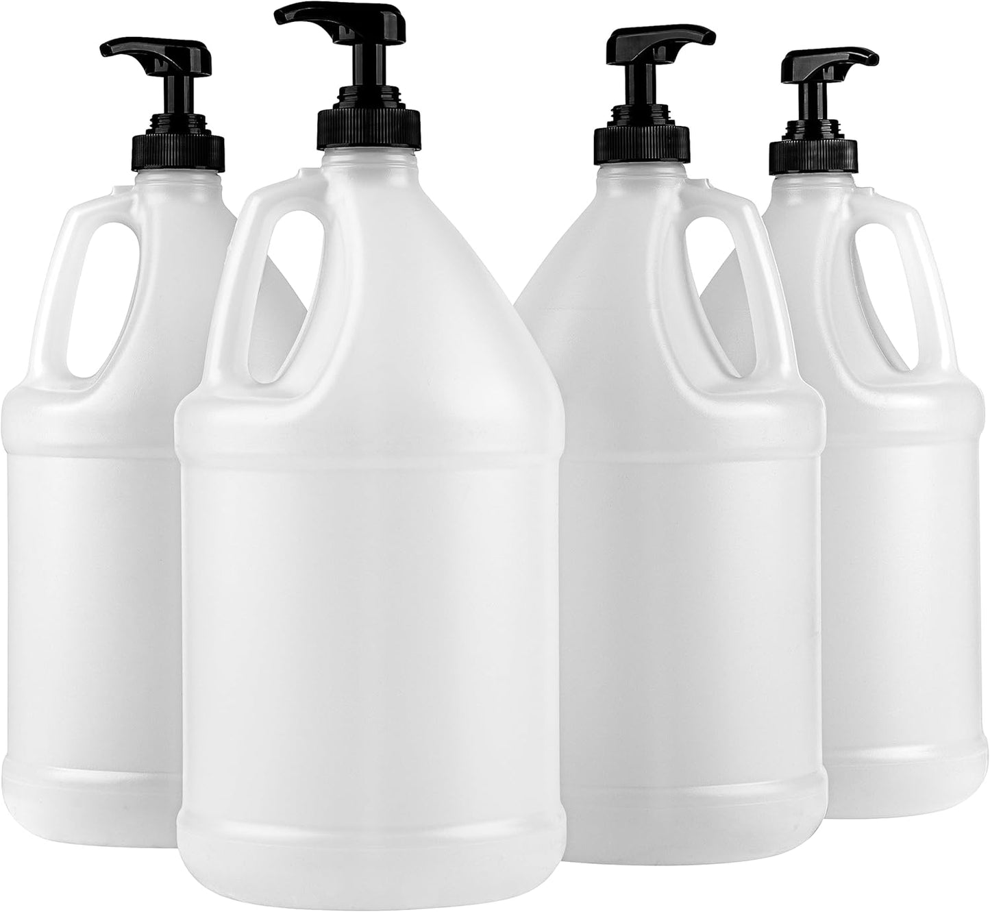 1-Gallon Plastic Jug with Pump Dispenser - Ideal for Epoxy Resin, Laundry Detergent, Liquid Soap, Snow Cone Syrup, Batter