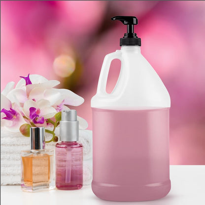 1-Gallon Plastic Jug with Pump Dispenser - Ideal for Epoxy Resin, Laundry Detergent, Liquid Soap, Snow Cone Syrup, Batter