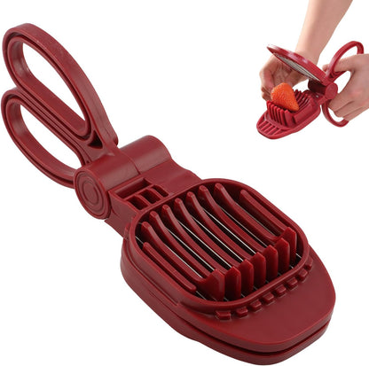 Egg Slicer for Hard‑Boiled Eggs, Scissor‑Style Multi‑Purpose Fruit Slicer