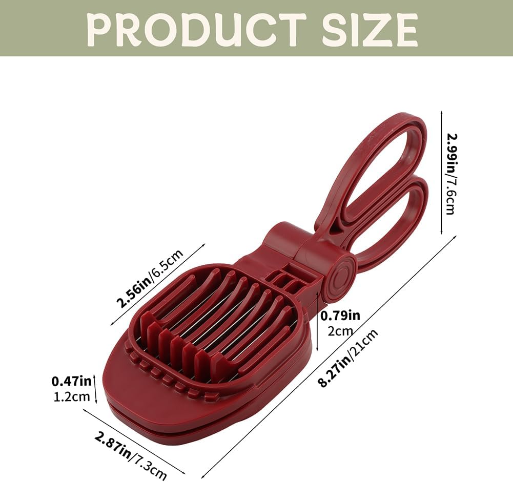 Egg Slicer for Hard‑Boiled Eggs, Scissor‑Style Multi‑Purpose Fruit Slicer