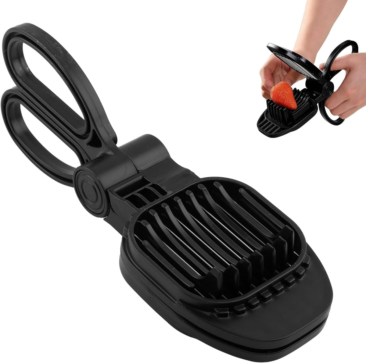 Egg Slicer for Hard‑Boiled Eggs, Scissor‑Style Multi‑Purpose Fruit Slicer