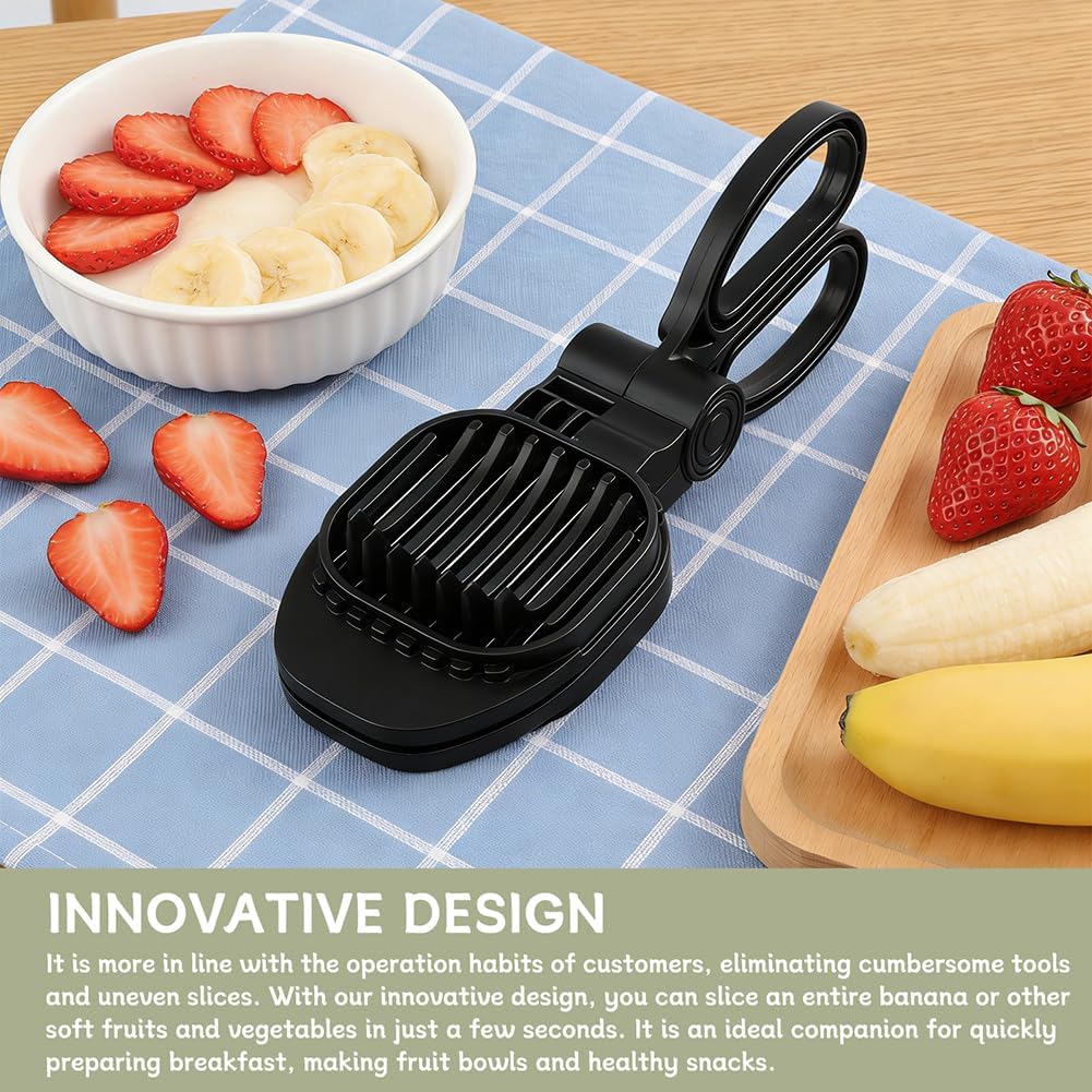 Egg Slicer for Hard‑Boiled Eggs, Scissor‑Style Multi‑Purpose Fruit Slicer