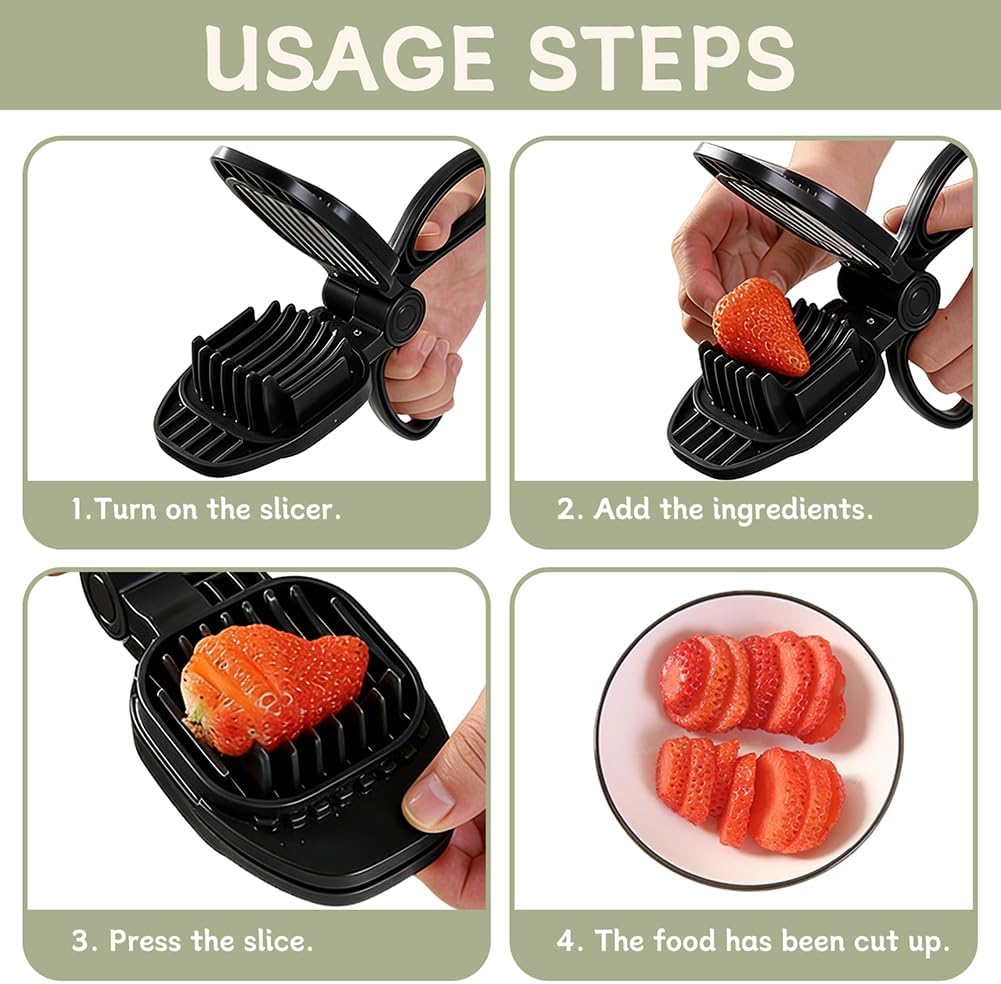 Egg Slicer for Hard‑Boiled Eggs, Scissor‑Style Multi‑Purpose Fruit Slicer