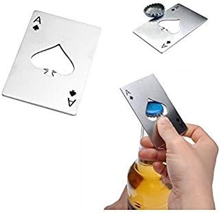 Bottle Opener-Stainless Steel Credit Card Size Casino Bottle Opener for Your Wallet-2 pcs
