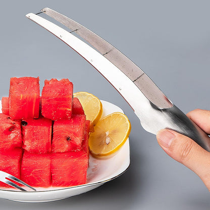 Watermelon Cutter Slicer with 2 Pieces Forks, Stainless Steel