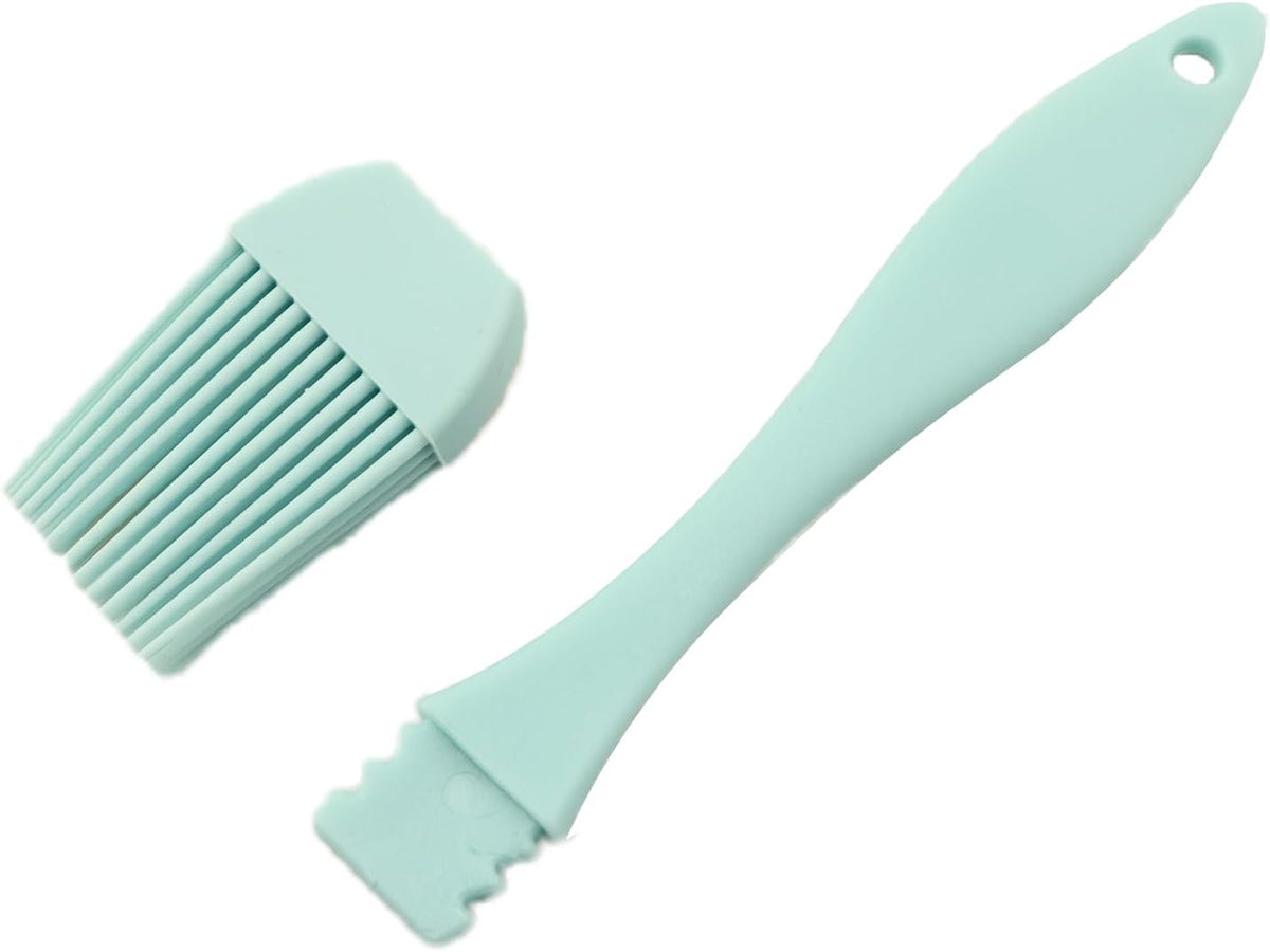 Silicone Oil Brush 4PCS Household Pouring Pastry Brush with Removable Head for Kitchen Cooking Baking Grilling Sauce Butter Marinade Blue Gray Pink Apricot