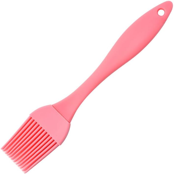 Silicone Oil Brush 4PCS Household Pouring Pastry Brush with Removable Head for Kitchen Cooking Baking Grilling Sauce Butter Marinade Blue Gray Pink Apricot