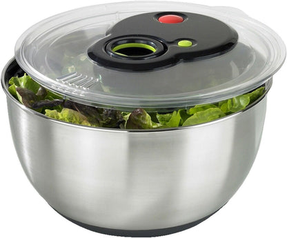 Turboline Salad Spinner, Medium, Silver