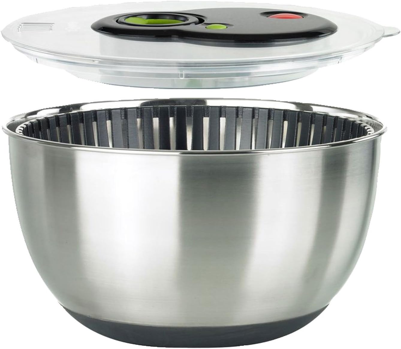 Turboline Salad Spinner, Medium, Silver