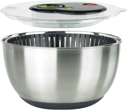 Turboline Salad Spinner, Medium, Silver