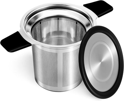 Fine Mesh Stainless Steel Reusable Tea Infuser with Double Handles