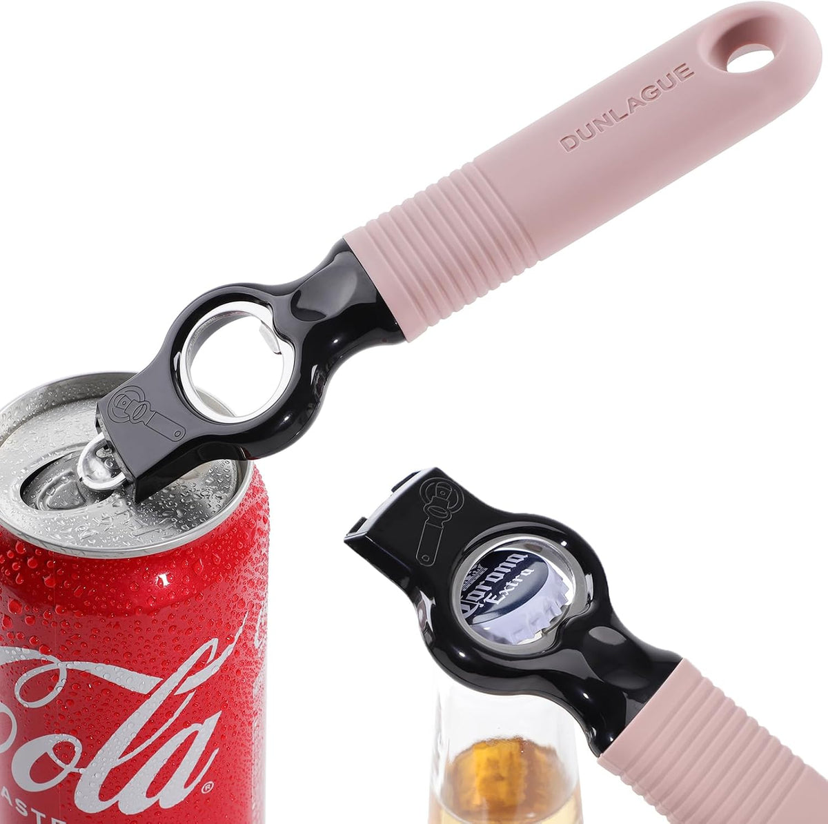 2-Pack Magnetic 2-in-1 Beer Bottle Cap & Soda Can Opener-Black