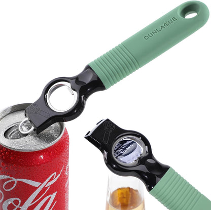 2-Pack Magnetic 2-in-1 Beer Bottle Cap & Soda Can Opener-Black