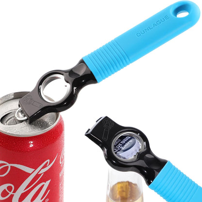 2-Pack Magnetic 2-in-1 Beer Bottle Cap & Soda Can Opener-Black