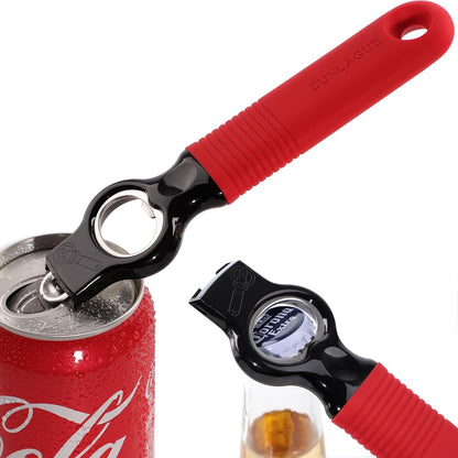 2-Pack Magnetic 2-in-1 Beer Bottle Cap & Soda Can Opener-Black