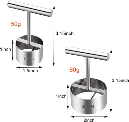 2PCS New Stainless Steel Vegetable Drill Fruit Corer Remover Veggie Corers With 2 Sizes for Coring and Hollowing Out Zucchini, Potatoes, Carrot, Apple, Eggplants, Tomatoes, Bell Peppers, Easy to Use
