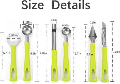 6 Pcs Fruit and Vegetable Corer Sets Tomato Corer,Strawberry Huller, Pepper Seed Remover, Zucchini Corer Tool for Easy Kitchen Prep