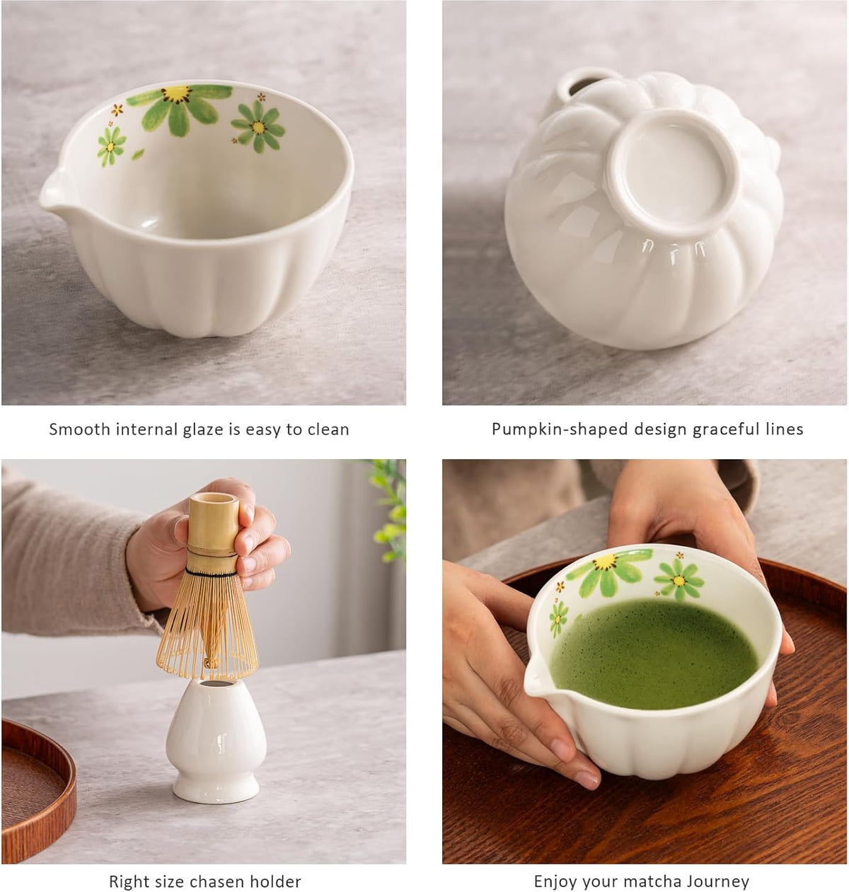 Matcha Set - Match Bowl and Whisk, 15 OZ Matcha Whisk Set