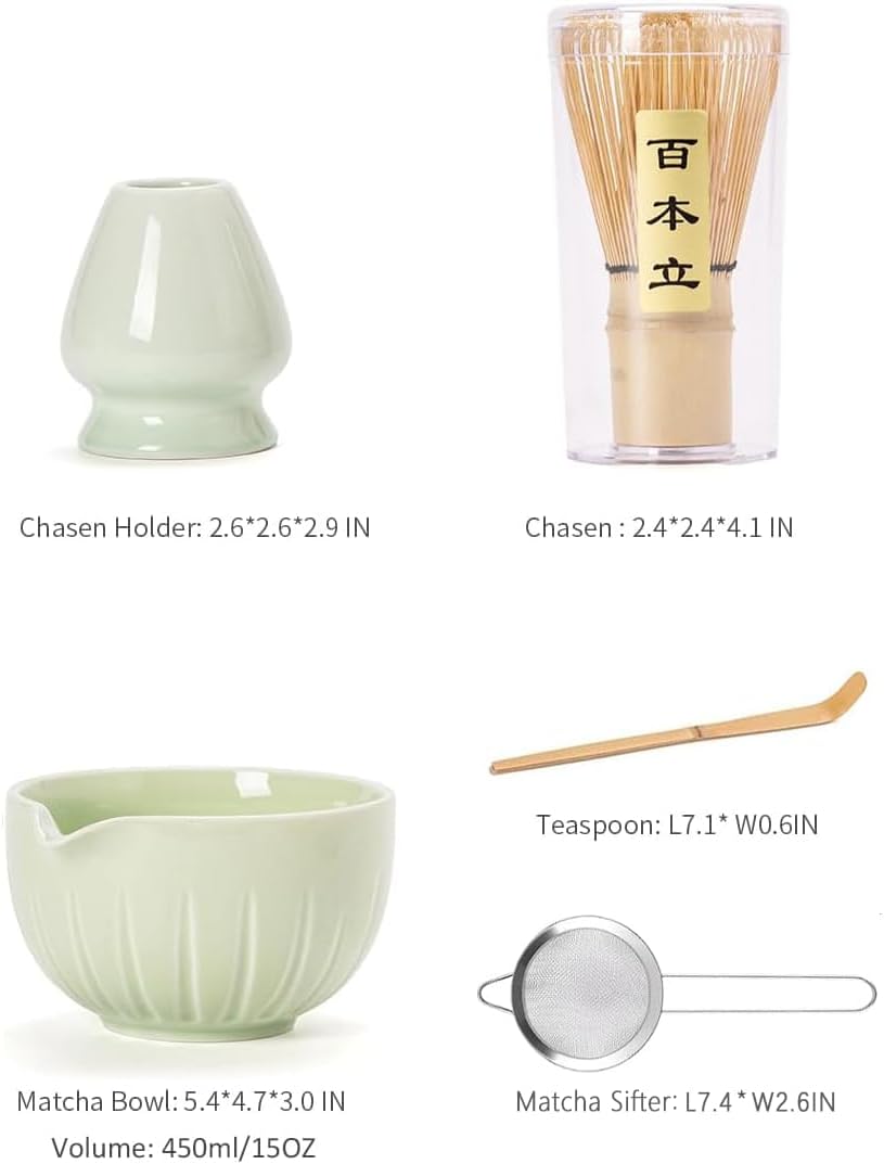 Matcha Set - Match Bowl and Whisk, 15 OZ Matcha Whisk Set