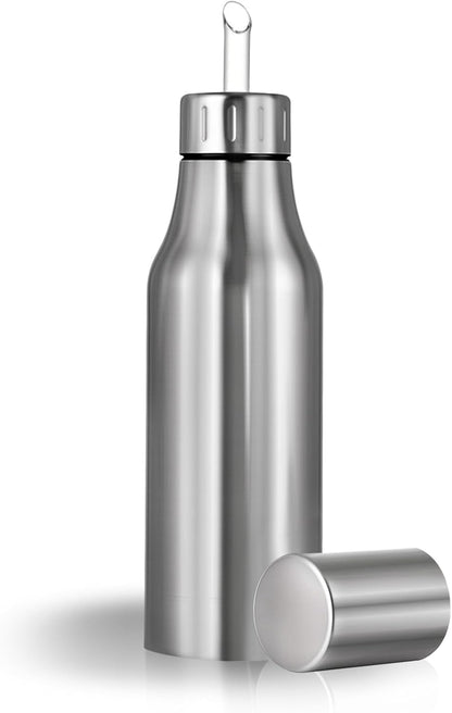 Stainless Steel Oil Dispenser Bottle - 1000ML Leak-Proof Oil Container for Kitchen, Olive Oil & Cooking Liquids-34Oz