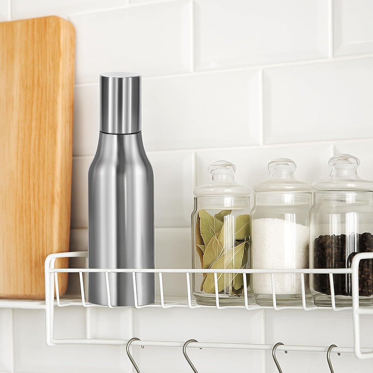 Stainless Steel Oil Dispenser Bottle - 1000ML Leak-Proof Oil Container for Kitchen, Olive Oil & Cooking Liquids-34Oz