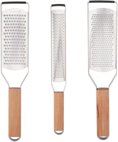 Professional Cheese Graters for Kitchen Stainless Steel-3 Pcs