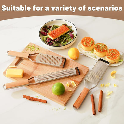 Professional Cheese Graters for Kitchen Stainless Steel-3 Pcs