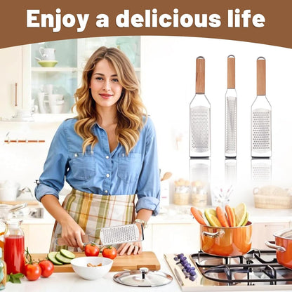 Professional Cheese Graters for Kitchen Stainless Steel-3 Pcs