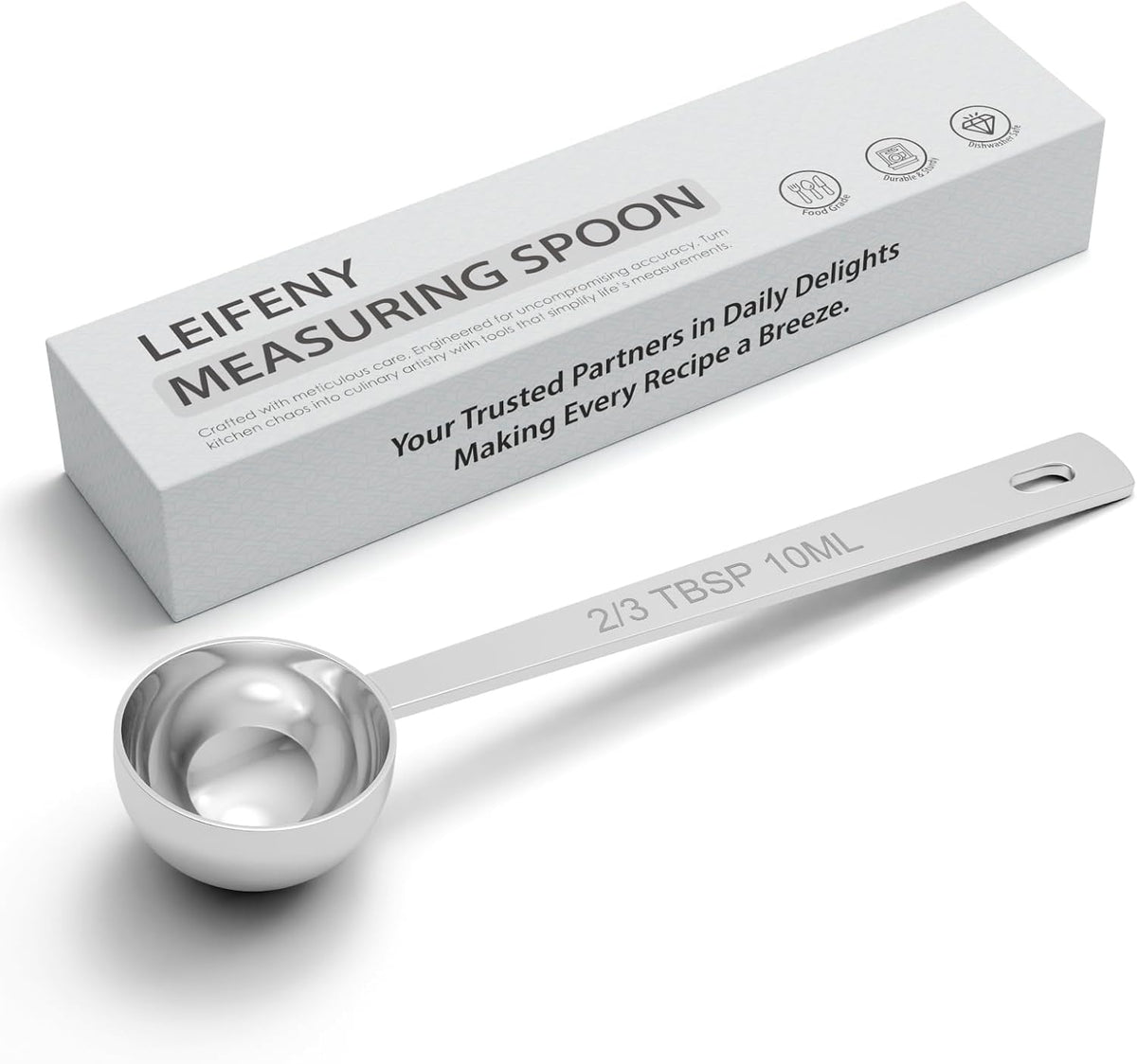 1PCS 2TBSP(30ML) 18/8 Stainless Steel Measuring Spoon