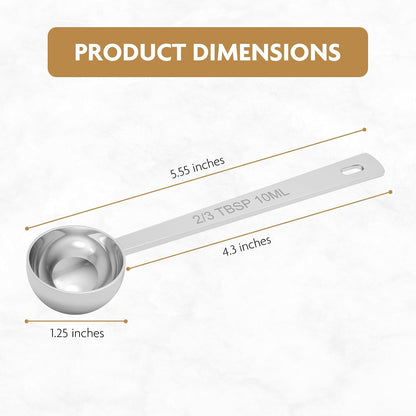 1PCS 2TBSP(30ML) 18/8 Stainless Steel Measuring Spoon