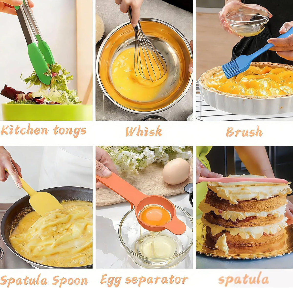 Mixing Bowls with Airtight Lids Set, 26PCS Stainless Steel Khaki Bowls with Grater Attachments, Non-Slip Bottoms & Kitchen Gadgets Set, Size 7, 4, 2.5, 2.0,1.5, 1QT, Great for Mixing & Serving