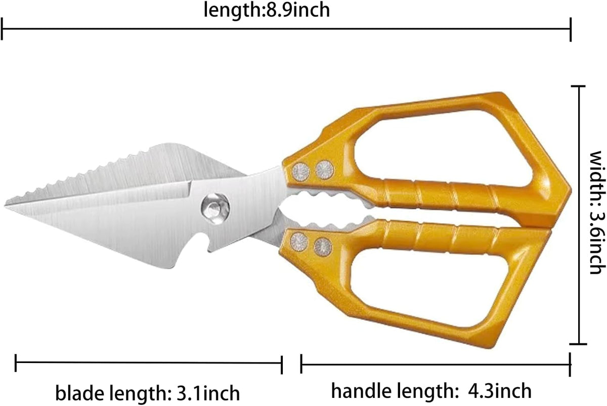 Gold Kitchen Scissors Heavy Duty All Purpose Kitchen Shears for Food