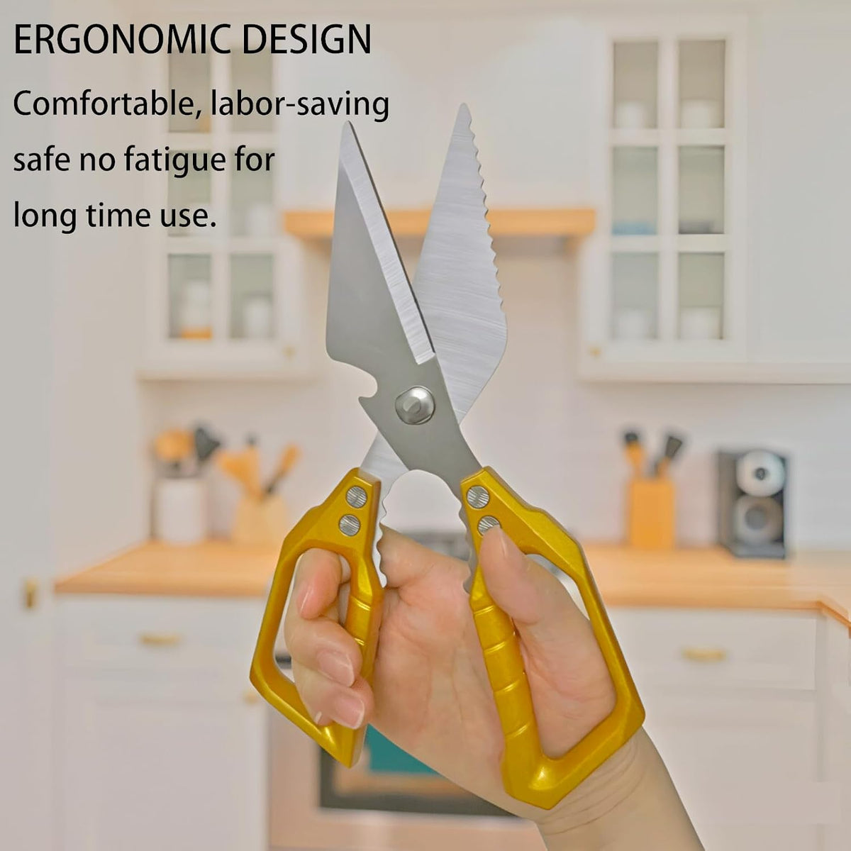Gold Kitchen Scissors Heavy Duty All Purpose Kitchen Shears for Food