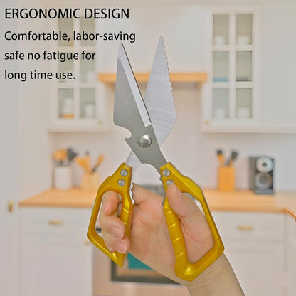 Gold Kitchen Scissors Heavy Duty All Purpose Kitchen Shears for Food