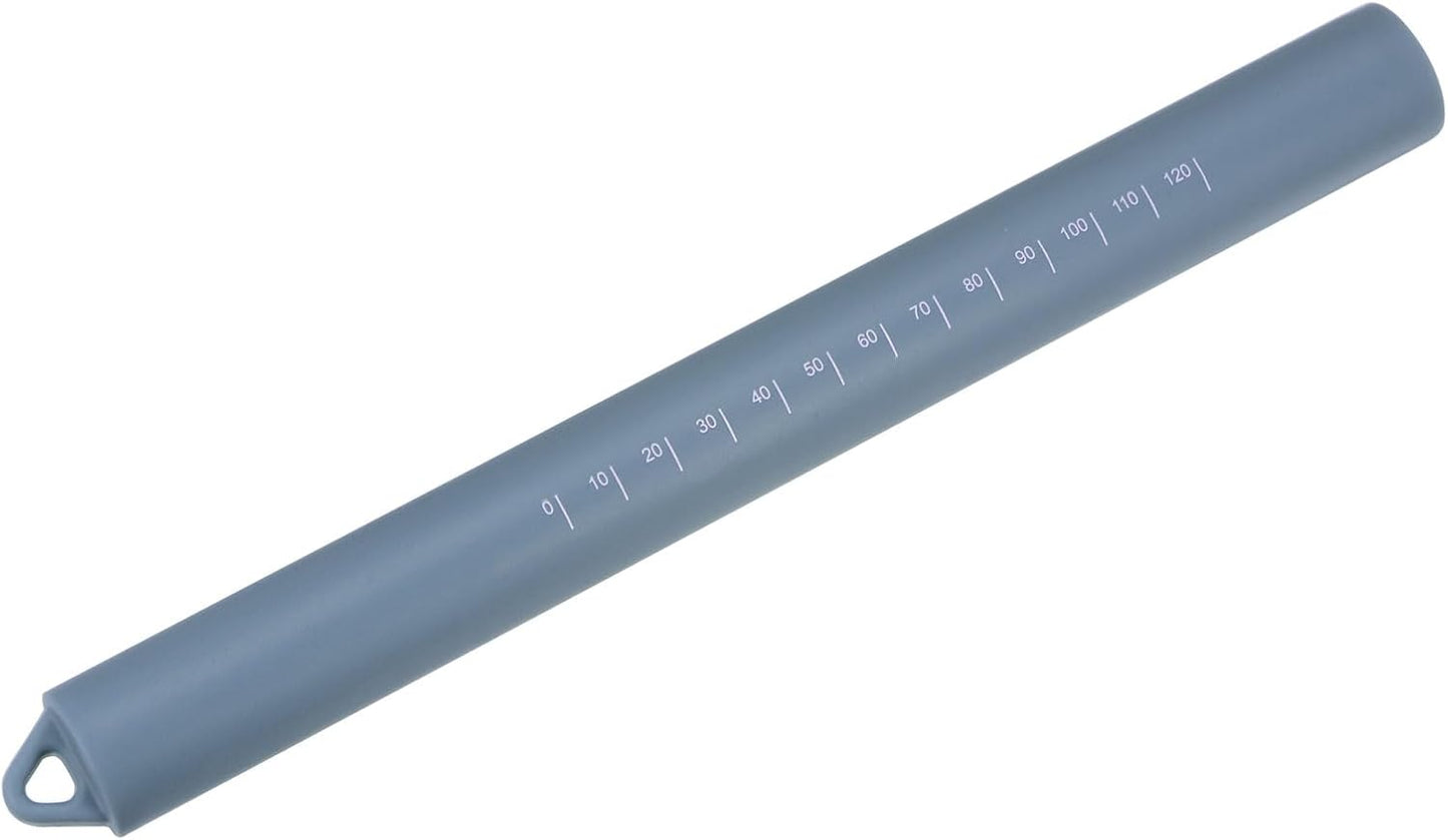 Silicone Rolling Pin 10" Silicone Surface Non-Stick Stainless Steel Inner Core Dough Roller Kitchen Roller for Baking Pastry Pizza Fondant Bread, Green
