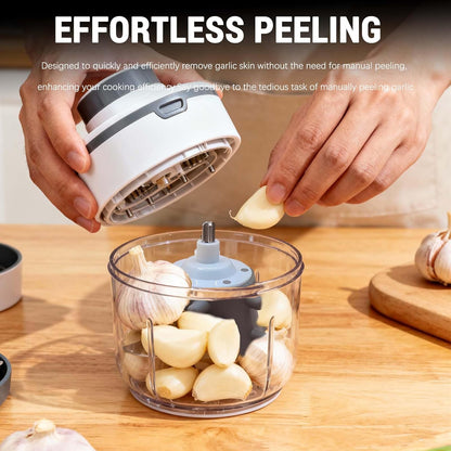Silicone Garlic Peeler Attachment for Electric Garlic Peeler Machine and Meat Grinder, 2L/3L Compatible, Effortless Skin Remover, Quick & Easy to Clean, Odor-Free Kitchen Gadget (Grey-for 2L)