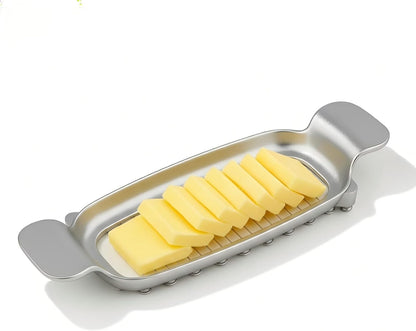 Butter Slicer Stainless Steel Butter Cutter for Butter Cheese | Even 0.25" Slices, Strong Wire, Ergonomic Handle, Multi-Use Kitchen Tool