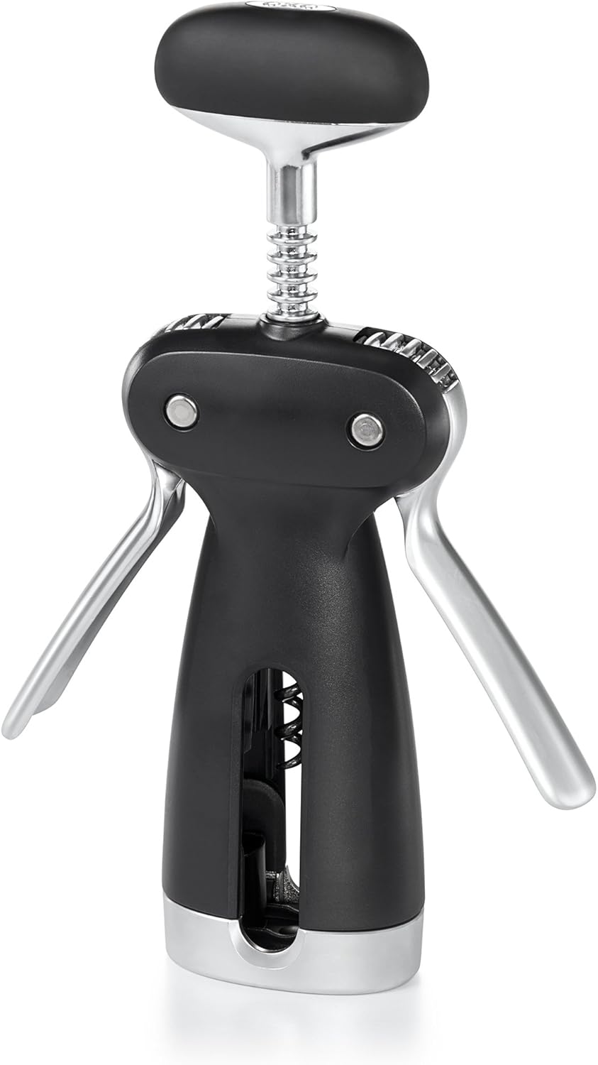 SteeL Winged Corkscrew with Removable Foil Cutter