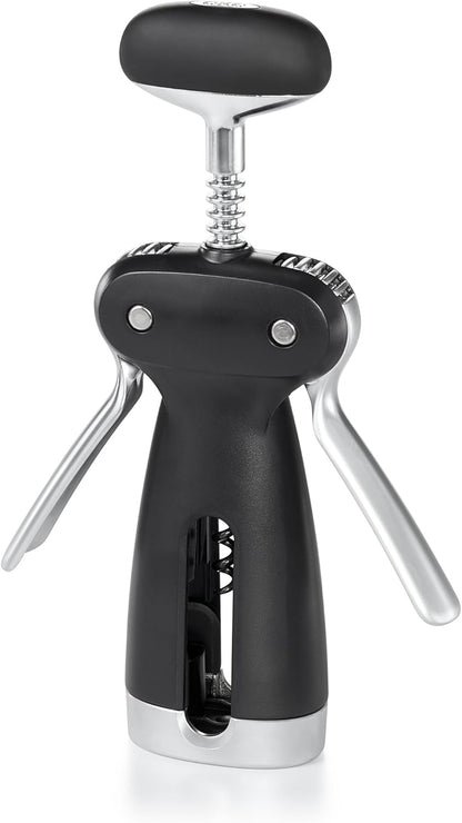 SteeL Winged Corkscrew with Removable Foil Cutter