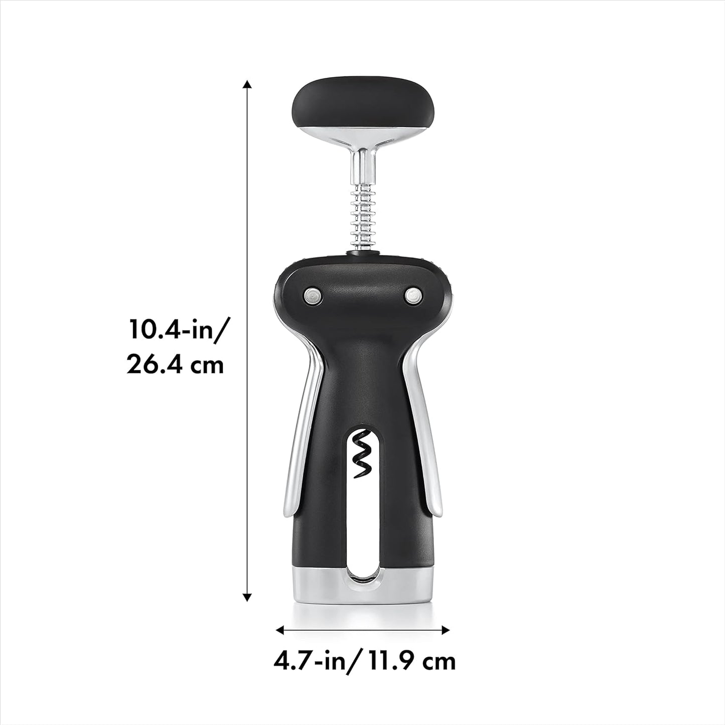 SteeL Winged Corkscrew with Removable Foil Cutter