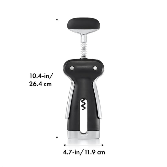 SteeL Winged Corkscrew with Removable Foil Cutter