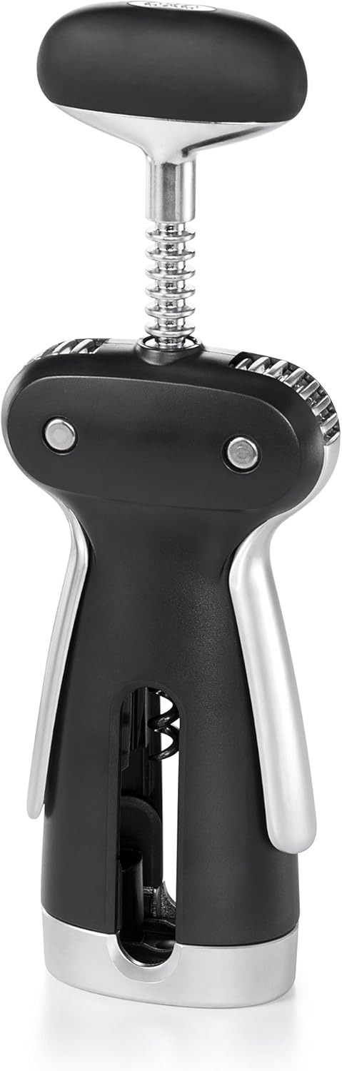 SteeL Winged Corkscrew with Removable Foil Cutter