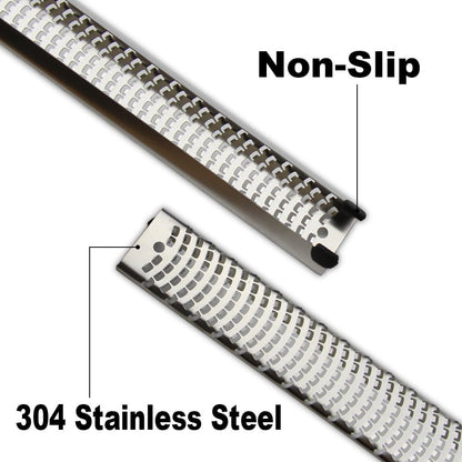 Wide Lemon Zester & Cheese Grater, 18/8 Stainless Steel with Cover, Black | Extra-wide Fine Grating Surface for Citrus, Parmesan, Ginger and Garlic, 18/8 Stainless Steel Blade, Non-slip Top Pads, Cover