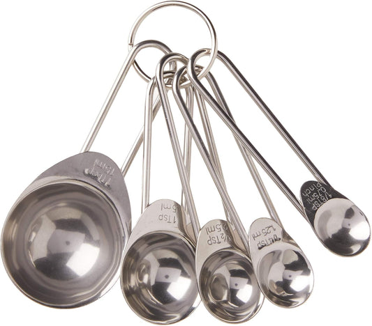 PrepWorks 5pc Measuring Spoons Set - Stainless Steel Spoons for Accurate Measurement of Liquid and Dry Ingredients