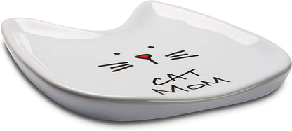 Blobby Cat, Cat Spoon Rest"I Licked the Spoon", 5", White