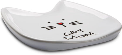 Blobby Cat, Cat Spoon Rest"I Licked the Spoon", 5", White