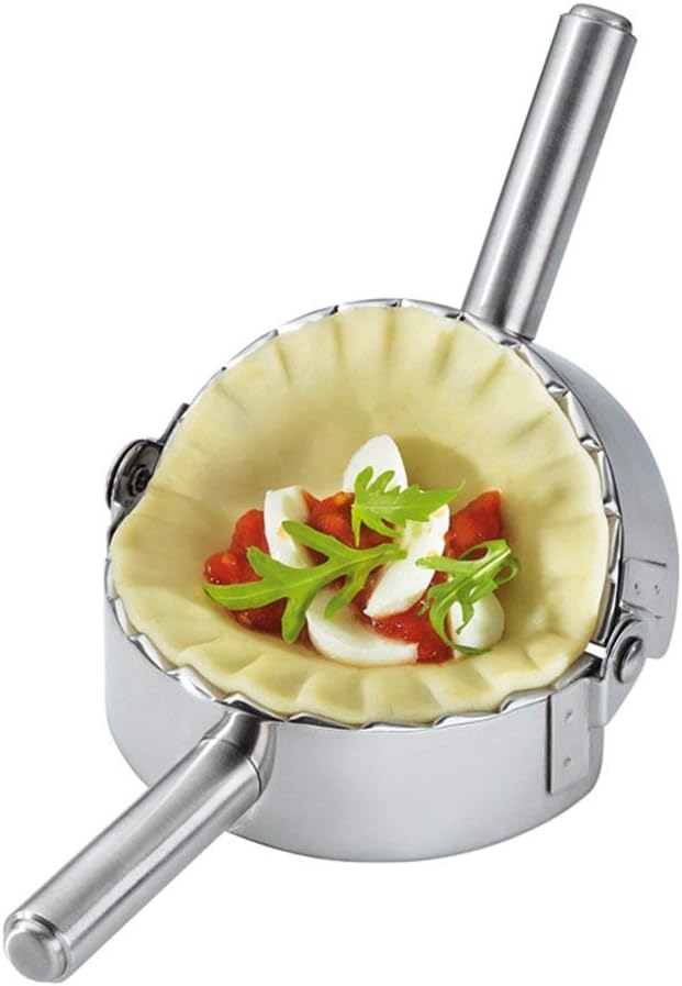 Best Utensils Stainless Steel Ravioli Mould Pierogi Dumpling Maker Wrapper Pastry Dough Cutter Kitchen Accessories (M: 4 inch)